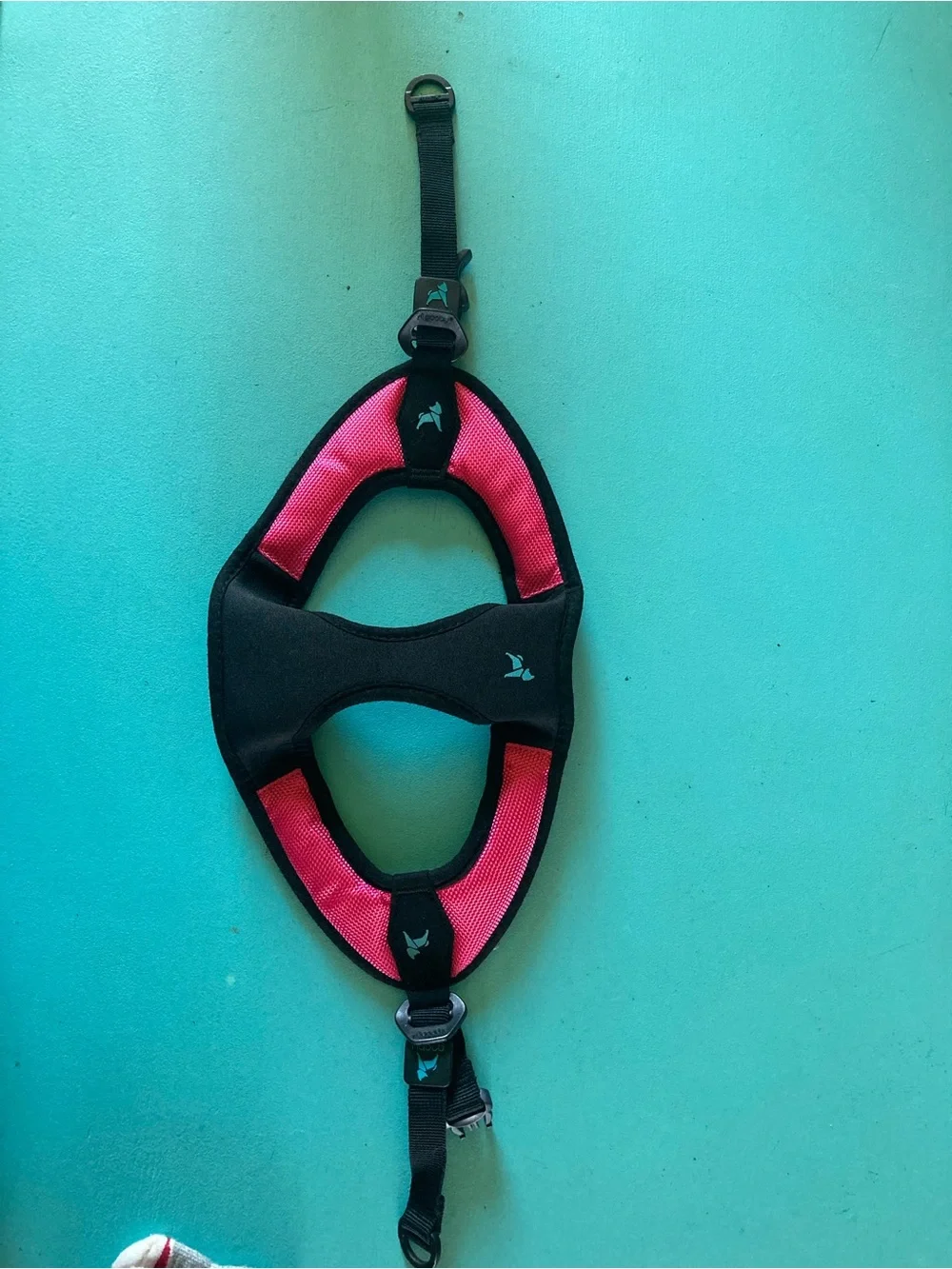Pink and black Dog harness
